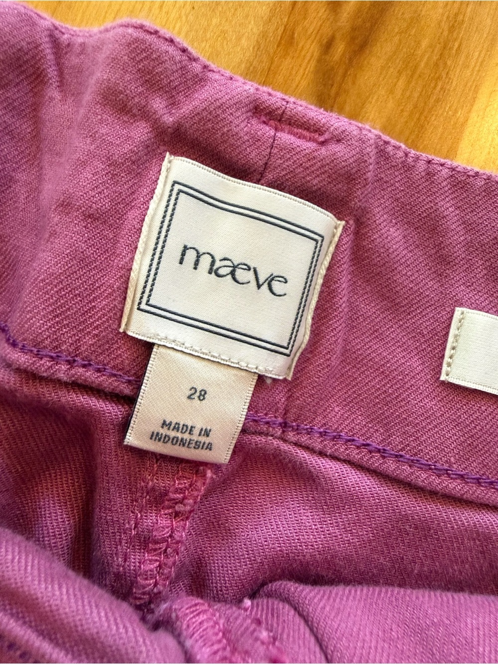 Maeve Wide-Leg Cotton Pants in Bright Purple - Picture 2 of 9